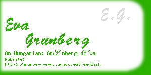 eva grunberg business card